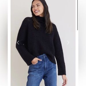 NWT Bella Dahl Brea A-Line Turtleneck Sweater - Black XS